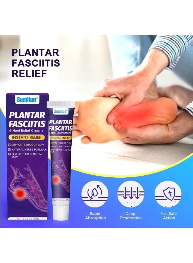 Sumifun Plantar Fasciitis & Heel Relief Cream,Instant Relief - Image 2